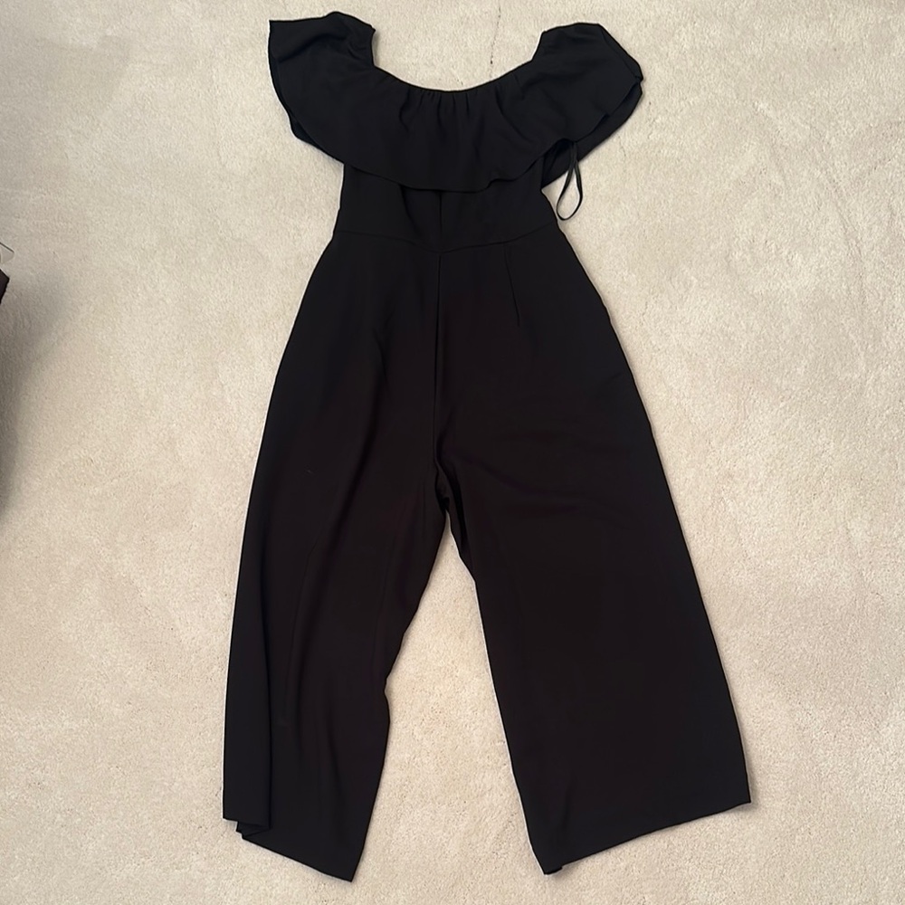 Banana Republic Black Off-Shoulder Jumpsuit
